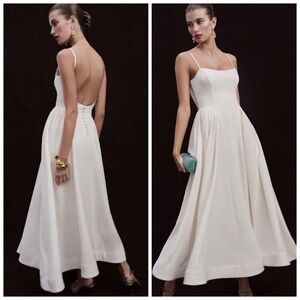 Reformation BONIE Fior Di Latte Ivory White Wedding Dress - Size 4 - with tags